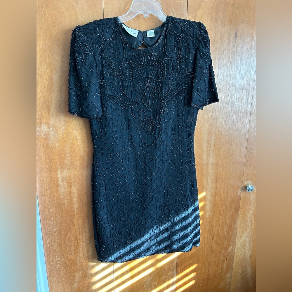 Beaded Black Dress